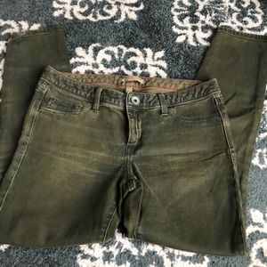 Banana republic army green jean